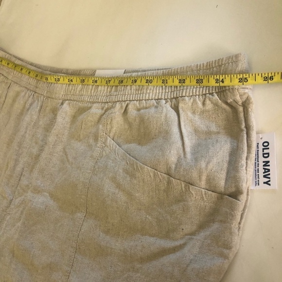 Old Navy Woman’s High-Waisted Cropped Linen-Blend Pants Plus Size 4X - Picture 10 of 13